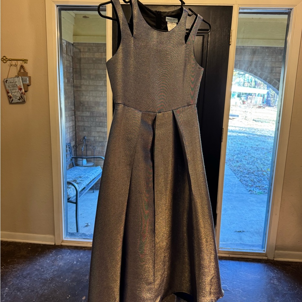 Elegant Metallic Evening Gown
